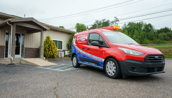 Groggs Van Parked At Job