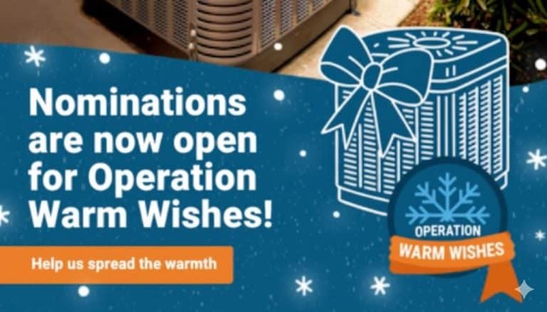 Operation Warm Wishes HVAC giveaway nominations open Grogg's Home Services